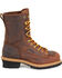 Image #3 - Carolina Men's Logger 8" Steel Toe Work Boots, Brown, hi-res