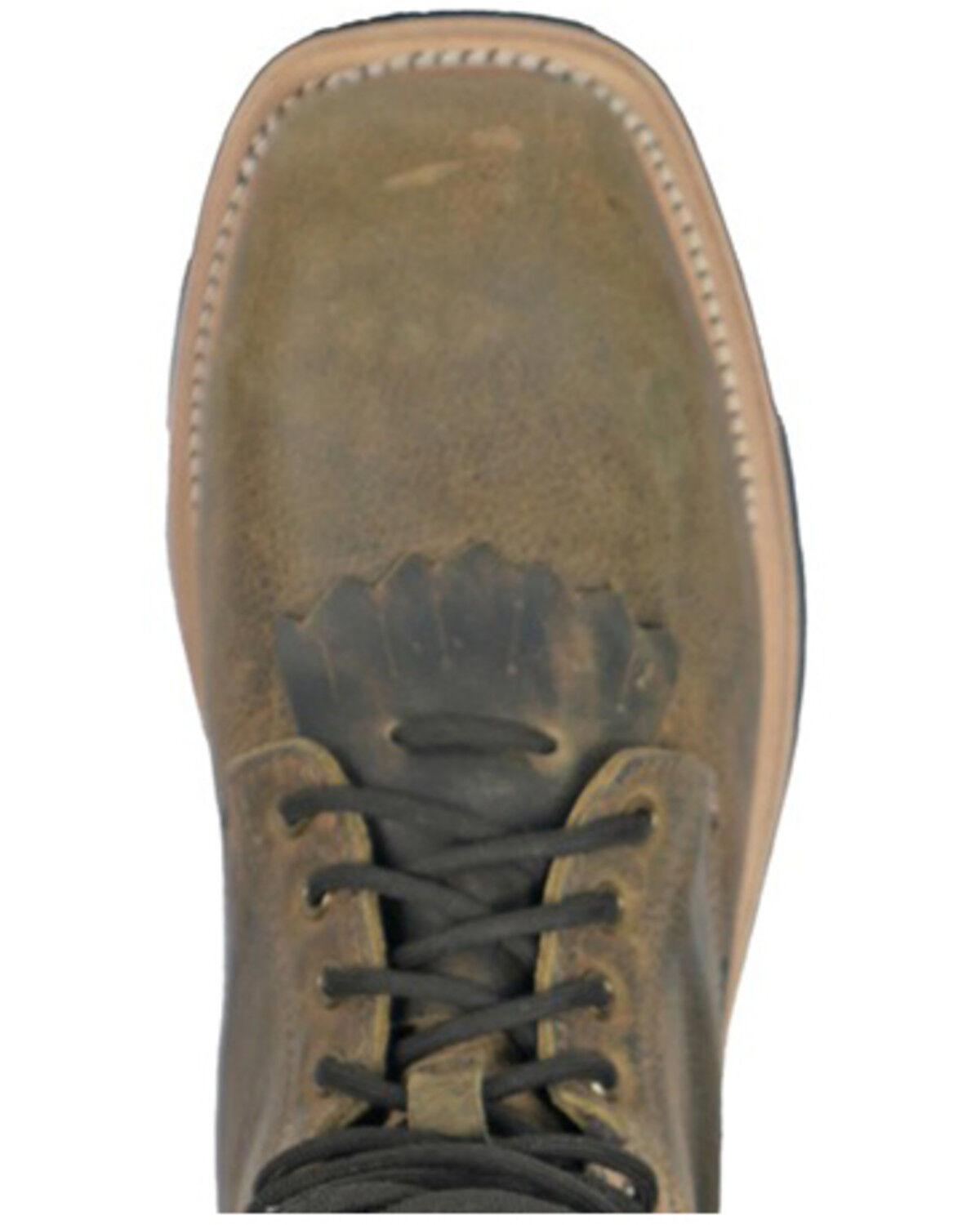 Image #6 - Hoss Men's Distressed Lace-Up Waterproof Work Boots - Composite Toe, Brown, hi-res