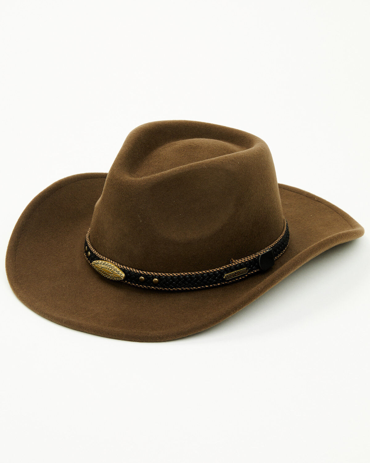 Cody James Men's Wool Felt Western Fashion Hat, Pecan, hi-res