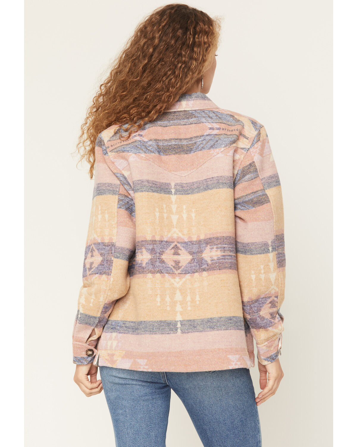 Image #4 - Idyllwind Women's Stillwater Southwestern Print Button-Down Shacket, Cream, hi-res