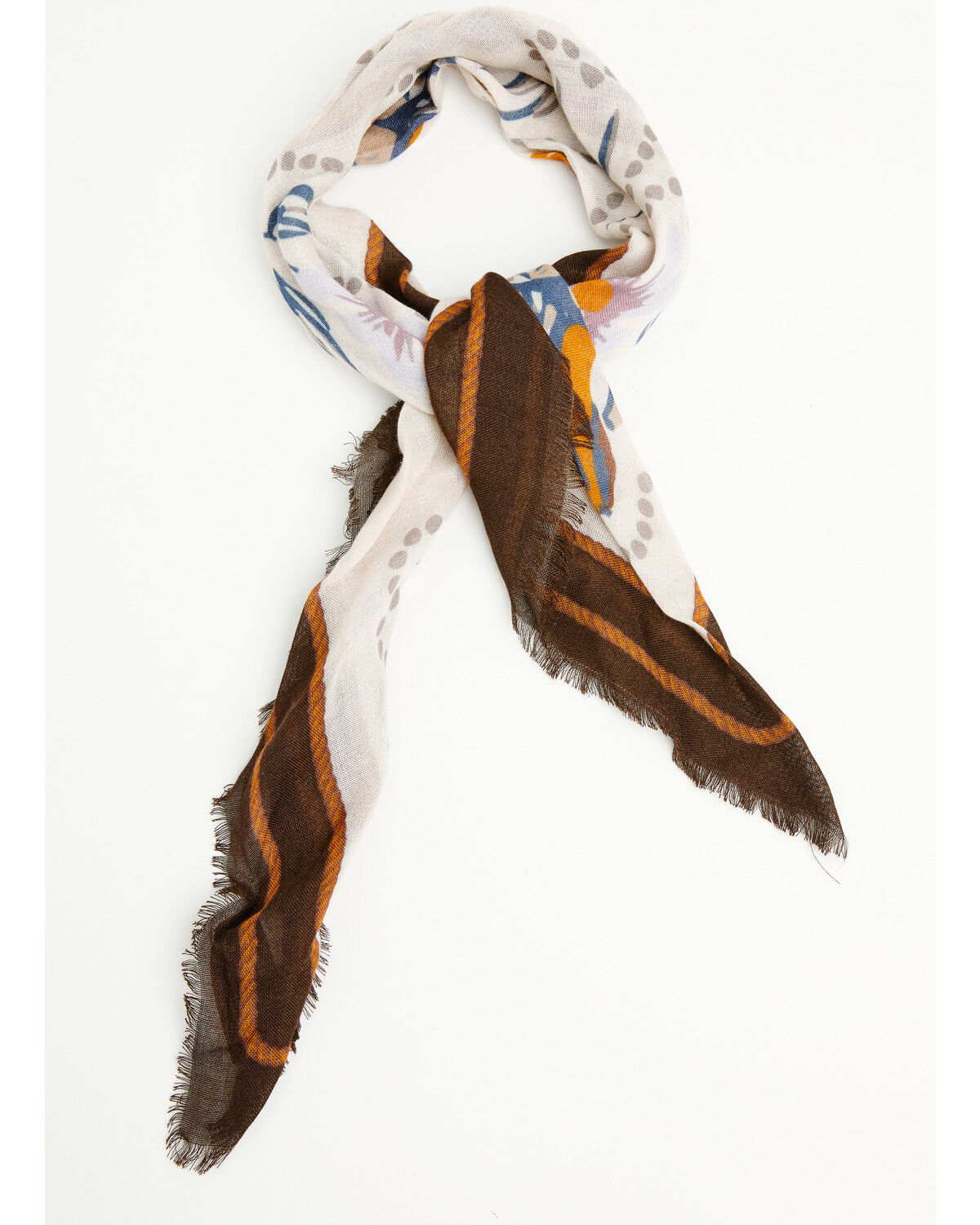 Idyllwind Women's Horseshoe Bandana Scarf, Pecan, hi-res