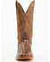 Image #4 - Horse Power Men's Nile Crocodile Print Western Boots - Square Toe, Brown, hi-res