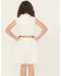Image #4 - Sugar California Girls' Fringe Tutu Mini Dress, Cream, hi-res