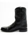 Image #3 - Cody James Black 1978&reg; Men's Carmen Exotic Full-Quill Ostrich Roper Boots - Round Toe, Black, hi-res