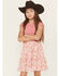 Image #2 - Sugar California Girls' Roses Sleeveless Ruffle Dress, Pink, hi-res