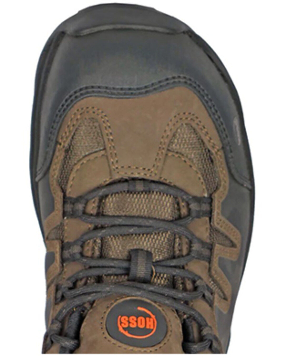 Image #6 - Hoss Men's Eric Low Lace-Up Work Shoes - Aluminum Toe, Brown, hi-res