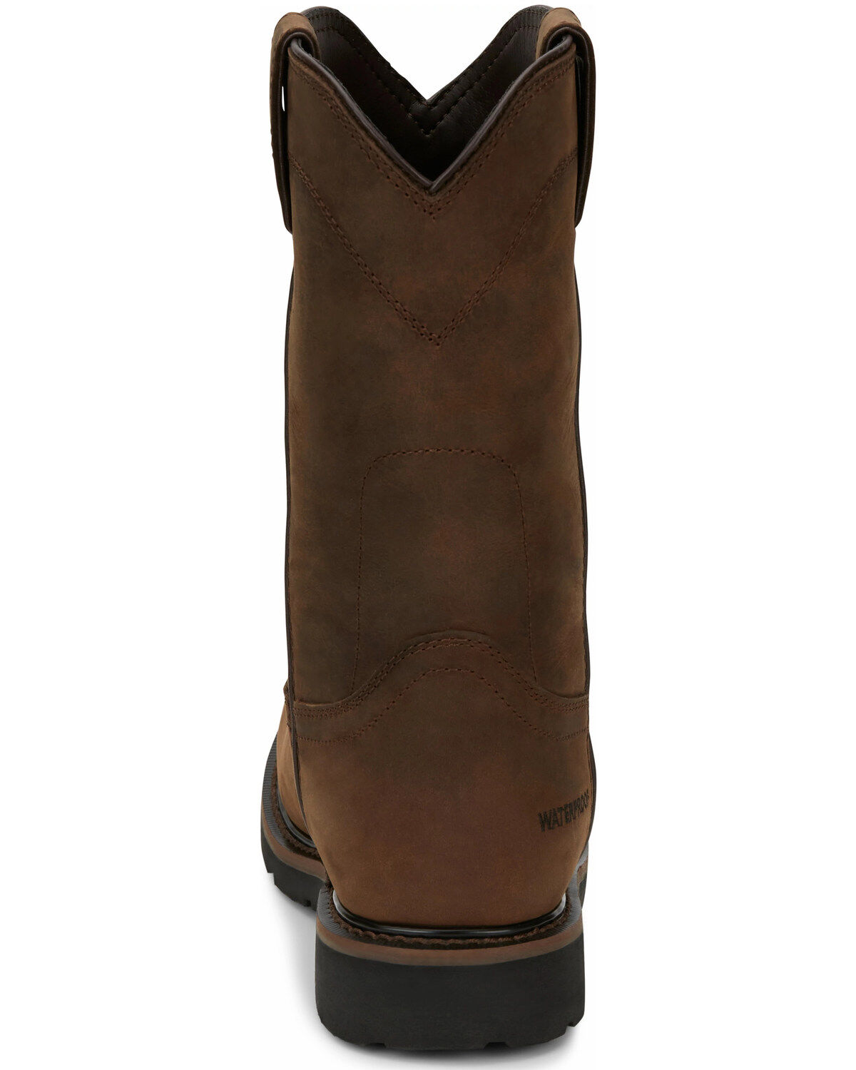 Image #4 - Justin Men's Drywall Waterproof Work Boots - Soft Toe, Brown, hi-res