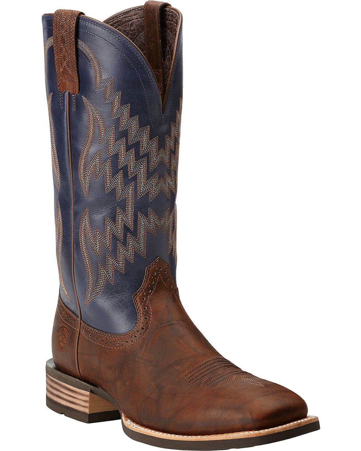 Image #2 - Ariat Men's Tycoon Western Performance Boots - Broad Square Toe, Brown, hi-res