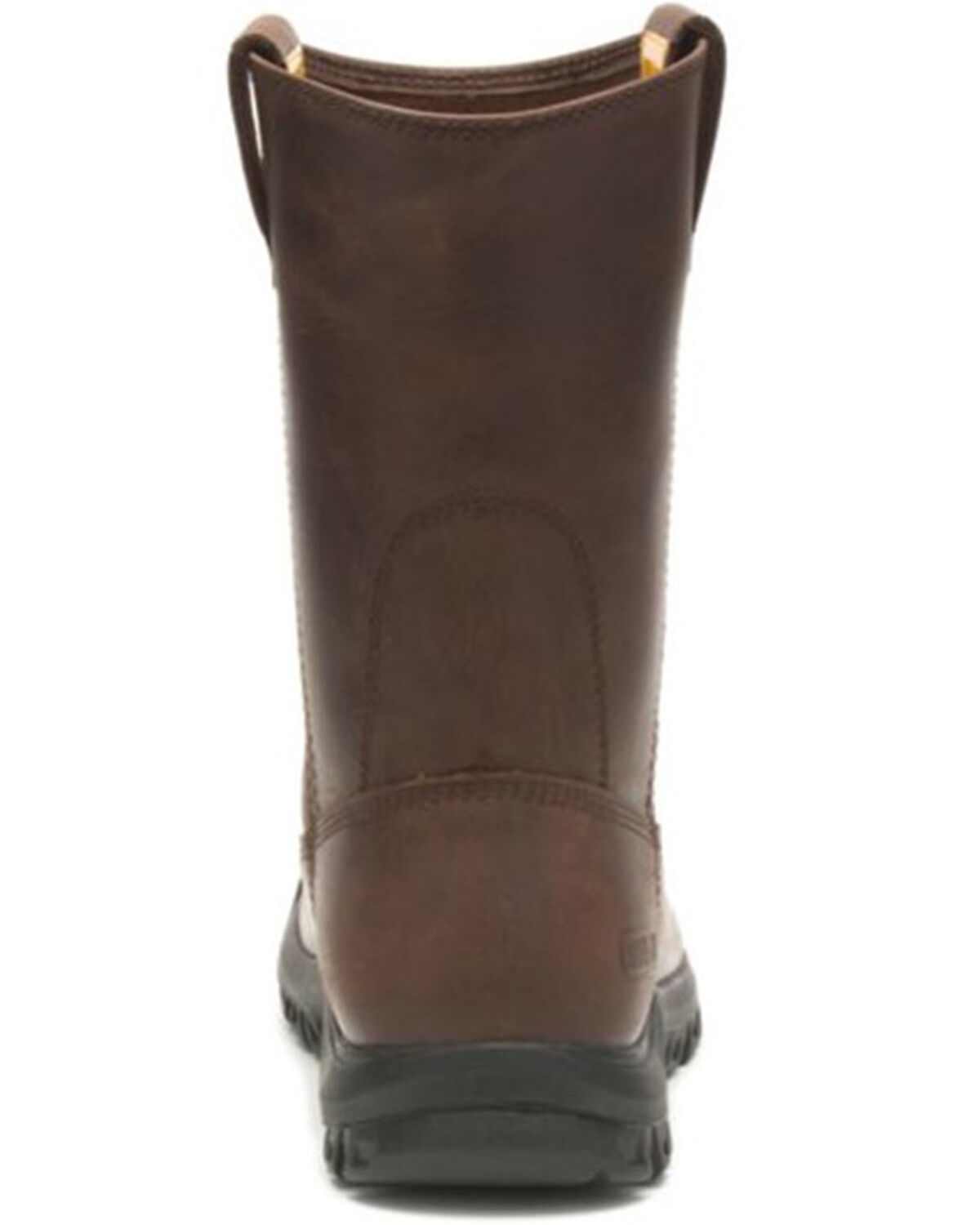 Image #4 - CAT Men's Drawbar Western Work Boots - Steel Toe, Brown, hi-res