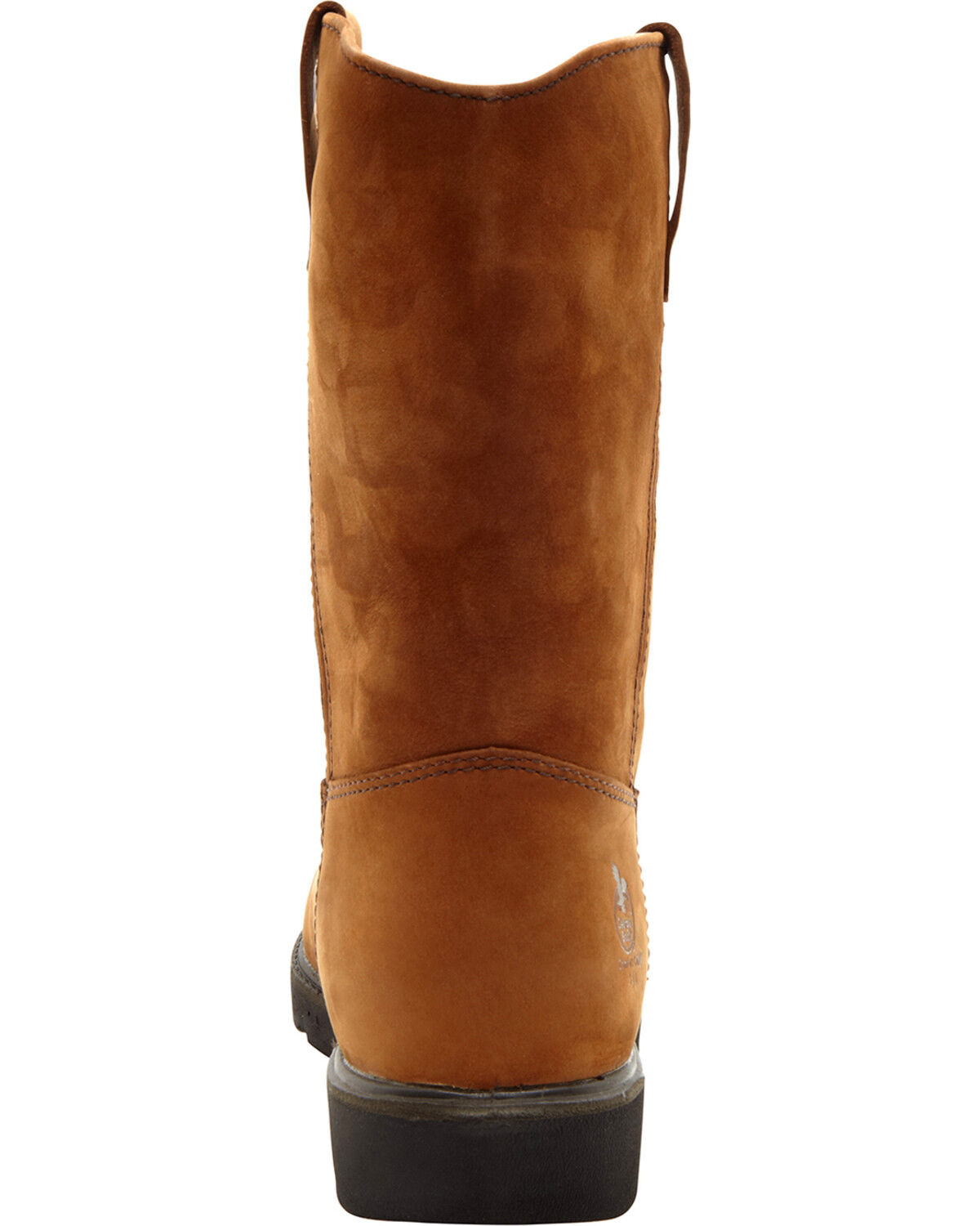 Image #7 - Georgia Boot Men's Wellington Pull On Work Boots - Steel Toe, Brown, hi-res