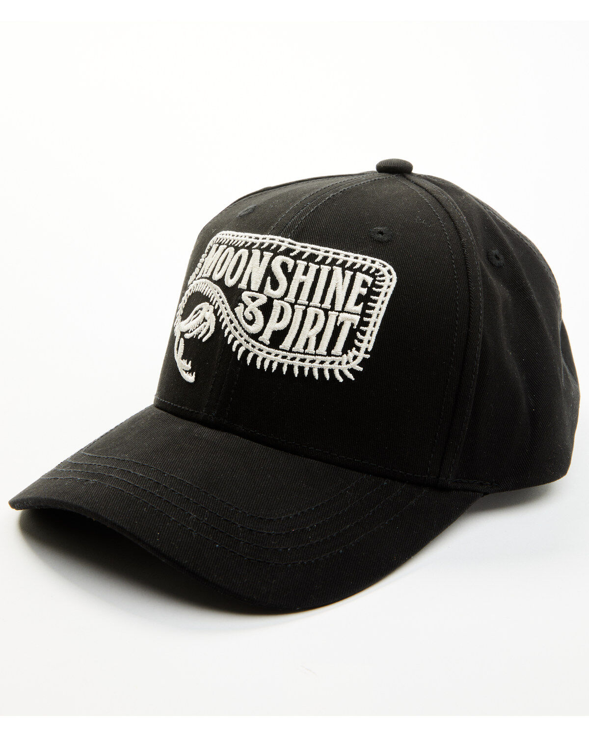 Moonshine Spirit&reg; Men's Skeletal Snake Ball Cap, Black, hi-res