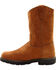 Image #3 - Georgia Boot Men's Wellington Pull On Work Boots - Steel Toe, Brown, hi-res