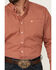 Image #3 - Cinch Men's Geo Print Long Sleeve Button-Down Western Shirt, Red, hi-res