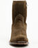 Image #4 - Moonshine Spirit&reg; Men's Pancho 8" Roughout Western Boots - Square Toe, Dark Brown, hi-res