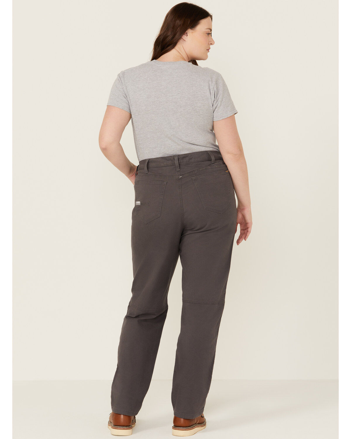 Image #3 - Ariat Women's Rebar PR Made Tough Straight Pants - Plus, Grey, hi-res