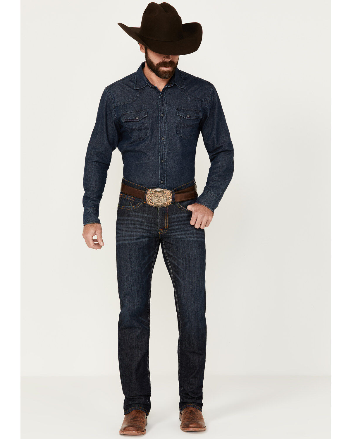 Image #1 - Cody James Men's Night Hawk Wash Jackson Slim Straight Stretch Denim Jeans, Blue, hi-res