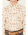Image #3 - Ariat Boys' Conversation Print Long Sleeve Button-Down Western Shirt, Cream, hi-res