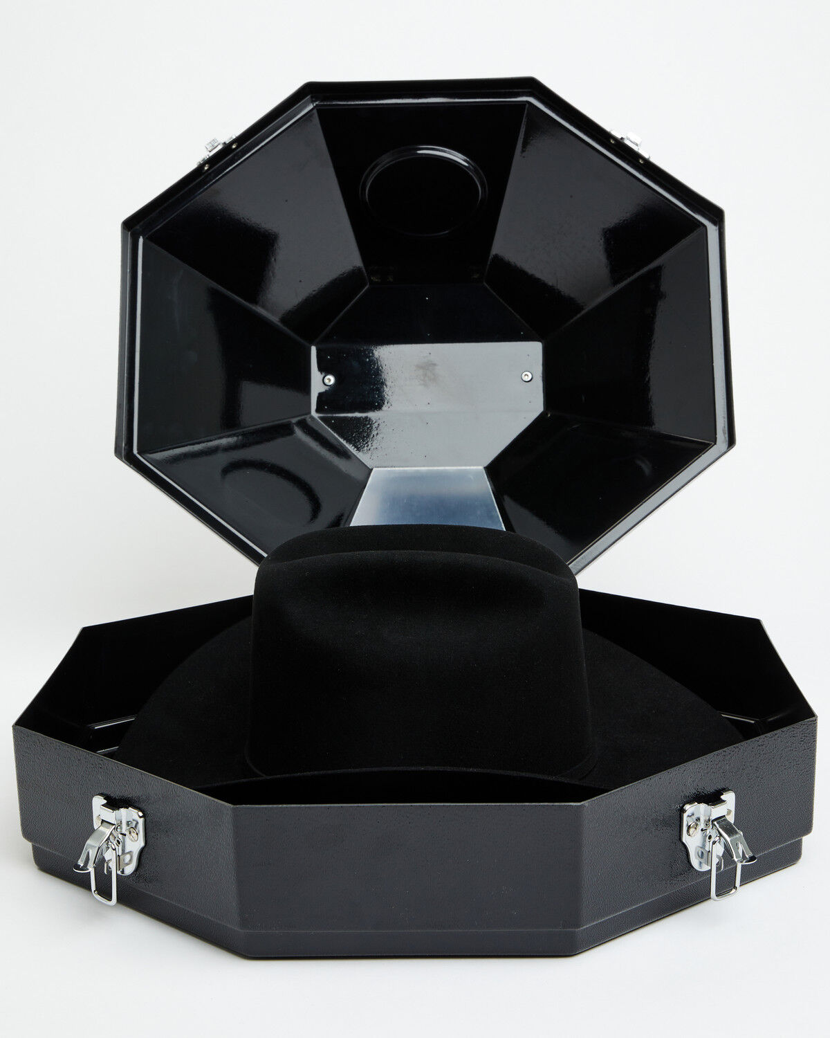 Image #4 - Stetson 100X El Presidente Felt Cowboy Hat, Black, hi-res