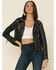 Image #3 - Mauritius Leather Women's Christy Scatter Star Leather Jacket, Black, hi-res