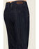 Image #3 - Rock & Roll Denim Women's Dark Wash High Rise Striped Jacquard Trouser Jeans, Dark Wash, hi-res