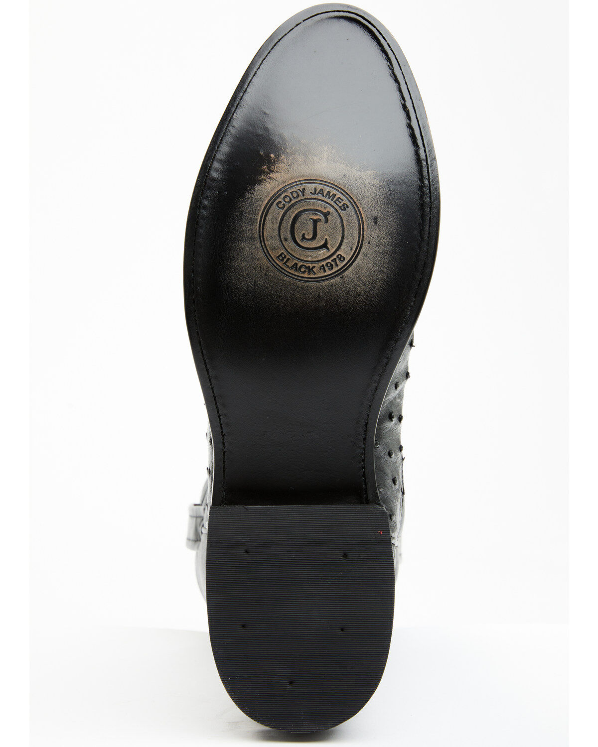 Image #7 - Cody James Black 1978&reg; Men's Carmen Exotic Full-Quill Ostrich Roper Boots - Round Toe, Black, hi-res
