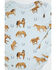 Image #2 - Angel Dear Infant Boys' Horse Print Long Sleeve Onesie, Blue, hi-res
