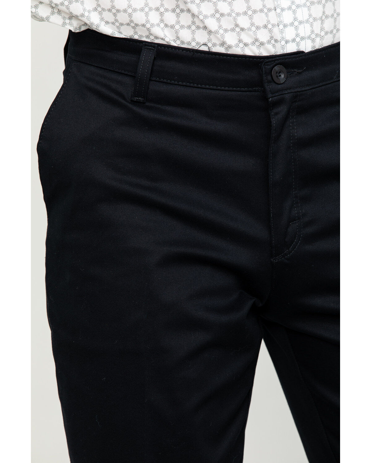 Image #4 - Wrangler Men's Casual Flat Front Western Pants, Black, hi-res