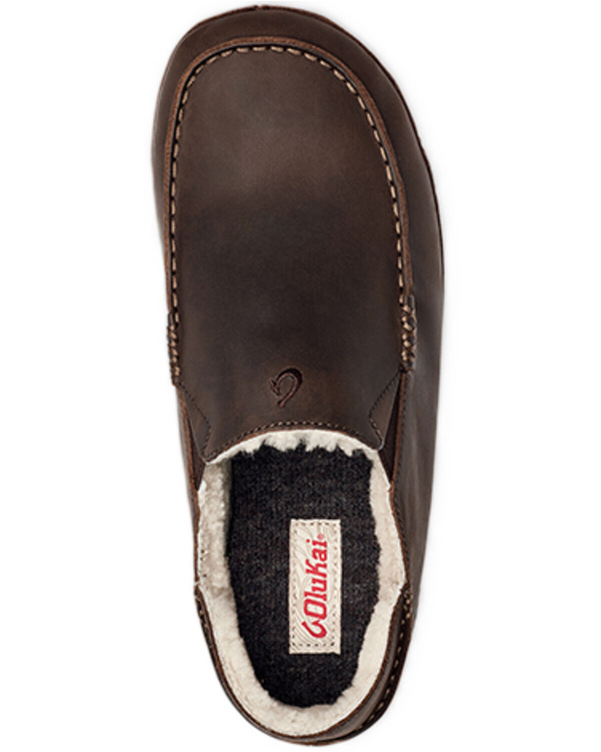 Image #4 - OluKai Men's Moloa Slippers, Dark Brown, hi-res