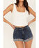 Image #3 - Shyanne Women's Corset Tank, White, hi-res