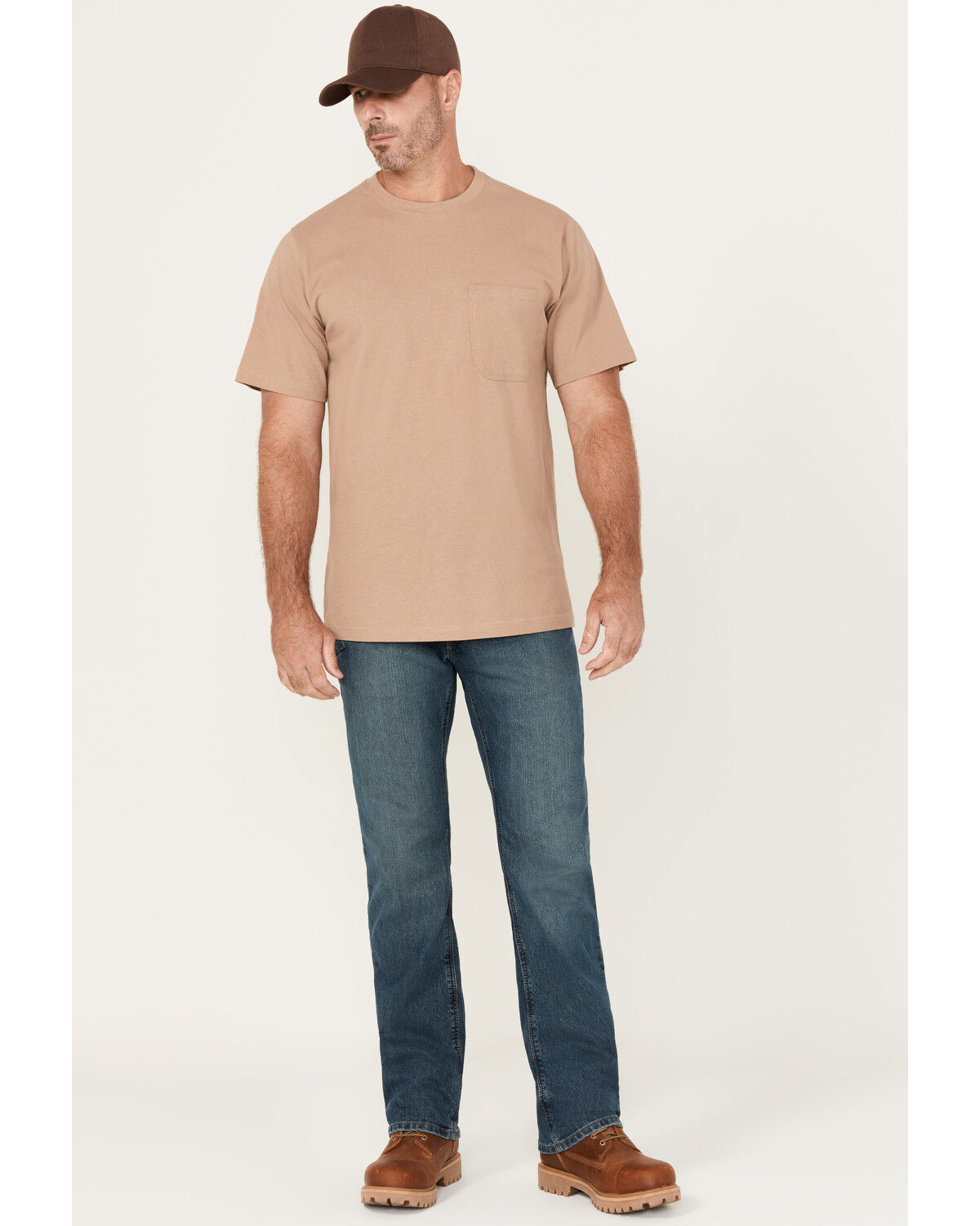 Ariat Men's Rebar M4 Low Rise Boot Cut Jeans, Denim, hi-res