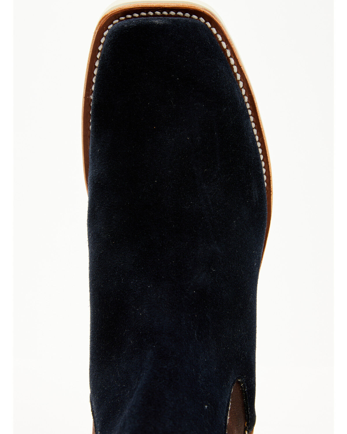 Image #6 - Horse Power Men's Marine Suede Chelsea Boots - Square Toe, Blue, hi-res