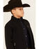 Image #2 - Cody James Boys' Sharpshooter Softshell Jacket, Black, hi-res