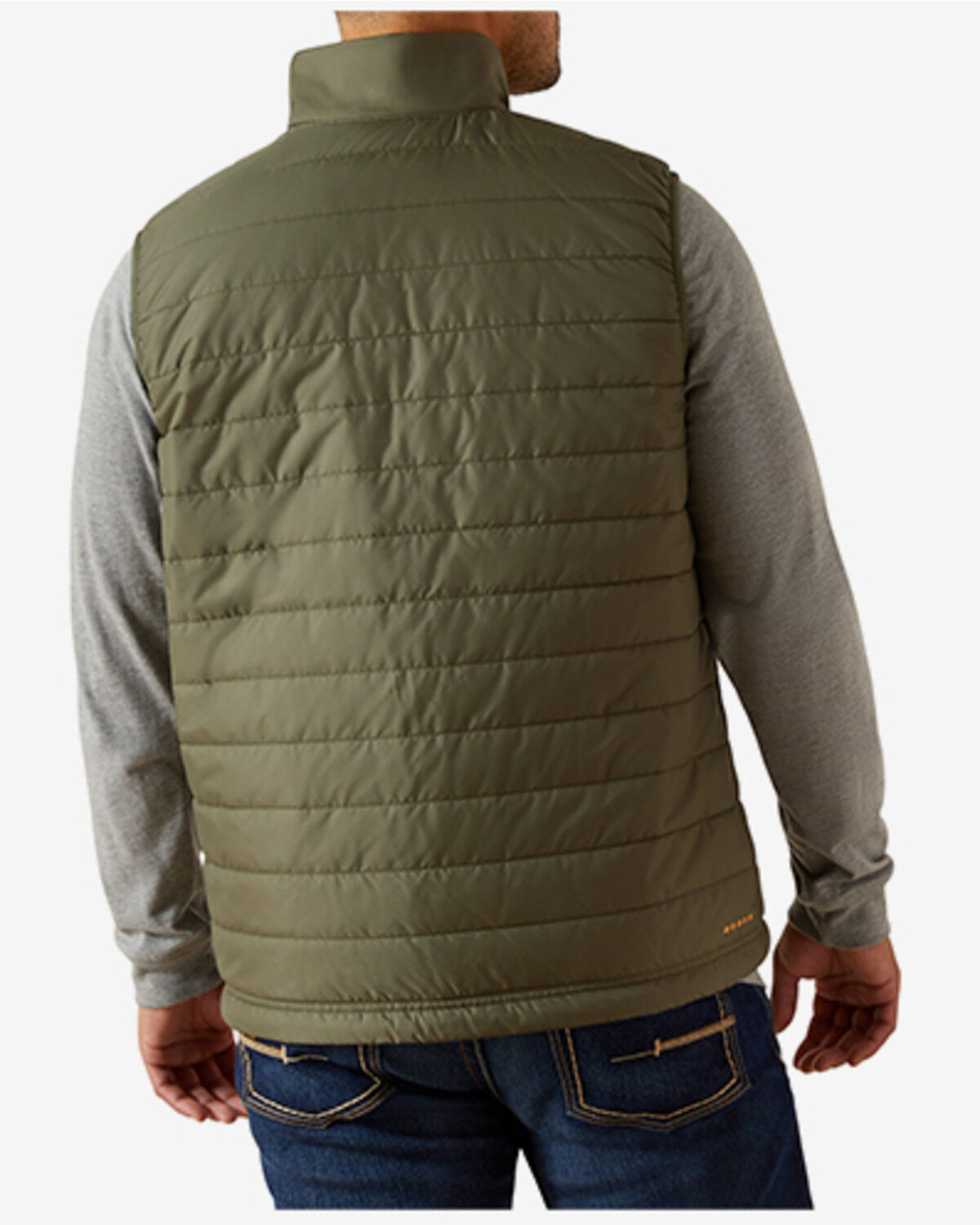 Image #3 - Ariat Men's Cordura &reg; Ripstop Lightweight Insulated Vest, Green, hi-res