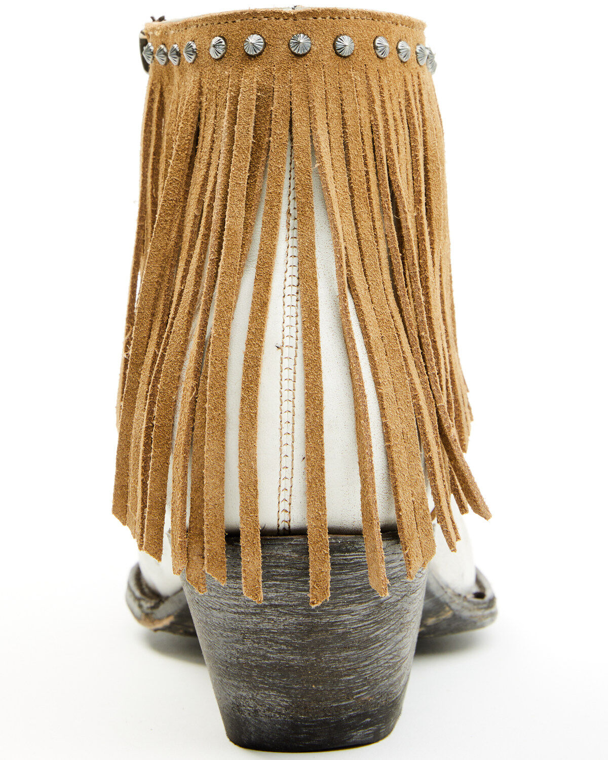Image #5 - Yippee Ki Yay Women's Tess Western Booties - Snip Toe, Beige, hi-res