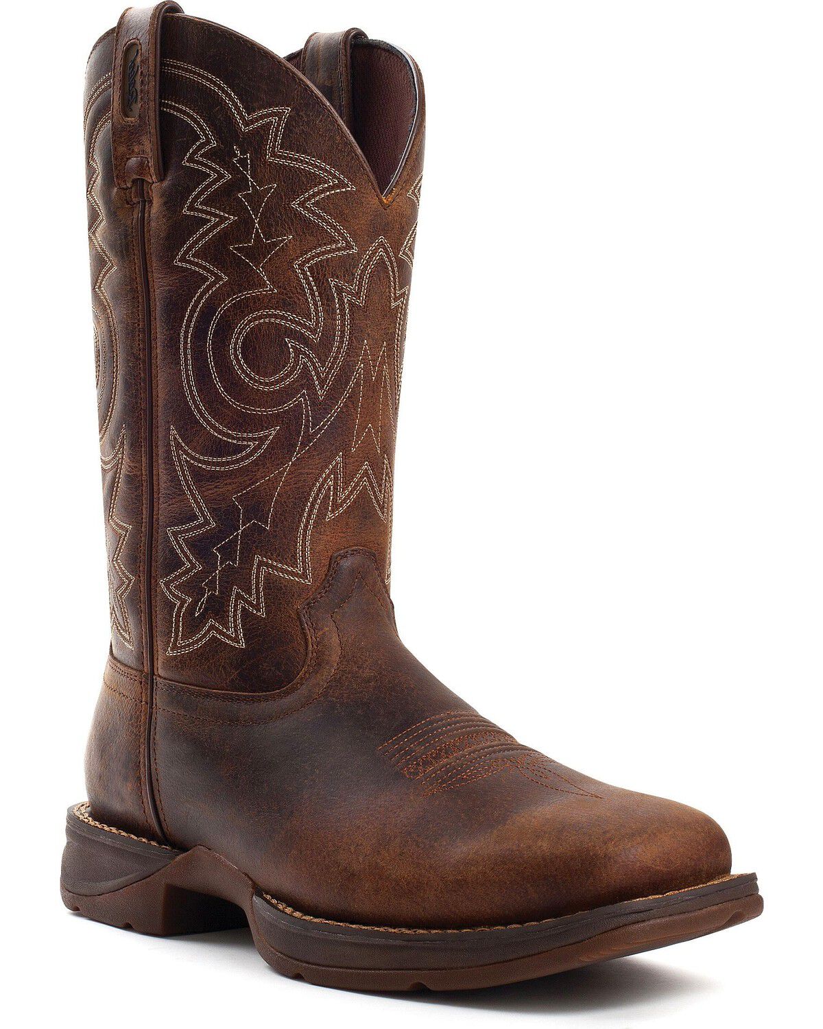 Image #1 - Durango Men's Steel Toe Rebel Western Boots, Brown, hi-res