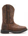 Image #2 - Cody James Men's 11" Mustang Saddle Waterproof Western Work Boots - Soft Toe, Dark Brown, hi-res
