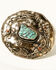 Image #1 - Paige Wallace Women's Turquoise Stone Flower Belt Buckle, Silver, hi-res