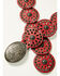 Image #3 - Cowgirls Rock Women's Round Concho Western Belt, Red, hi-res