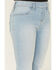 Image #2 - Shyanne Girls' Light Wash Flare Stretch Denim Jeans, Medium Wash, hi-res
