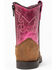 Image #5 - Shyanne Toddler Girls' Lil Lainie Western Boots - Round Toe, Brown/pink, hi-res