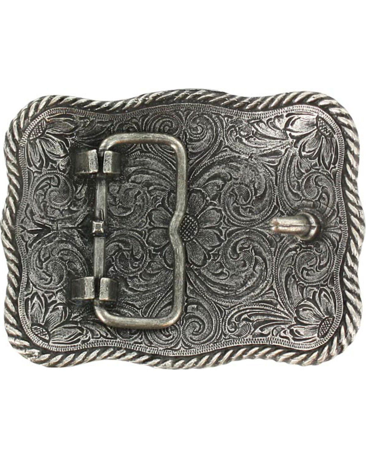 Image #2 - Cody James&reg; Men's Texas Long Horn Belt Buckle, Silver, hi-res