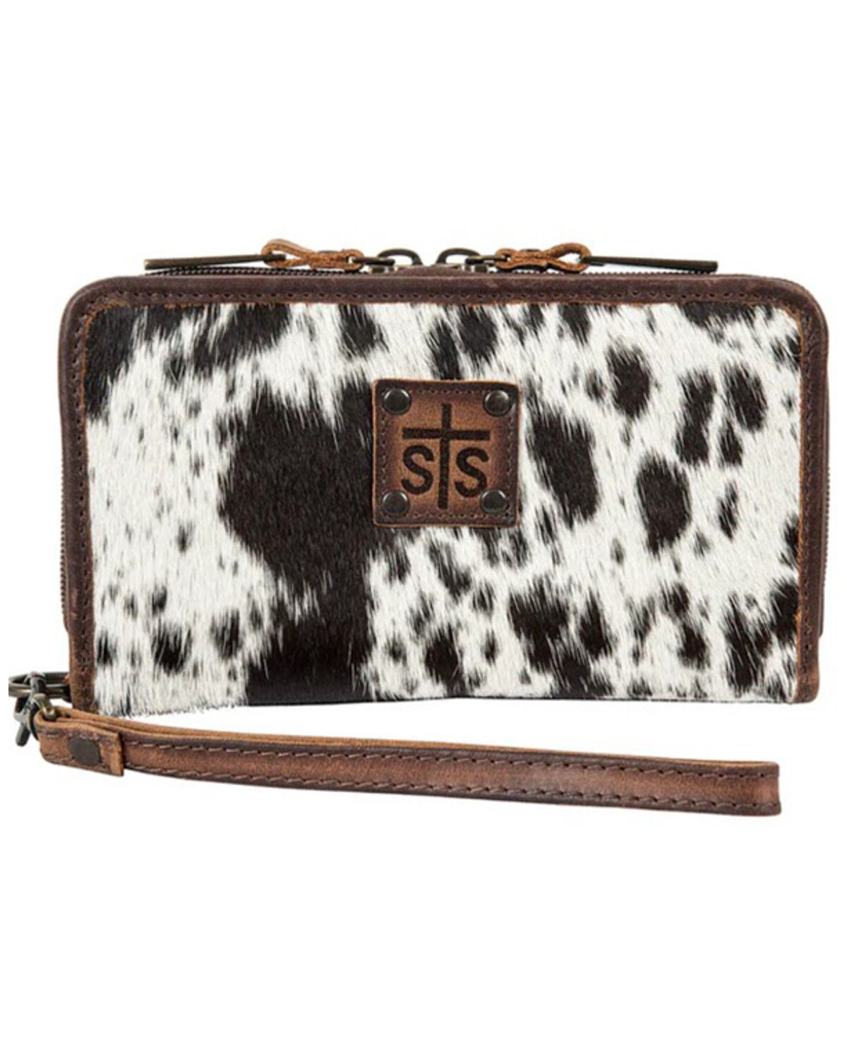 Image #1 - STS Ranchwear By Carroll Kacy Cowhide Organizer Wallet, Black, hi-res