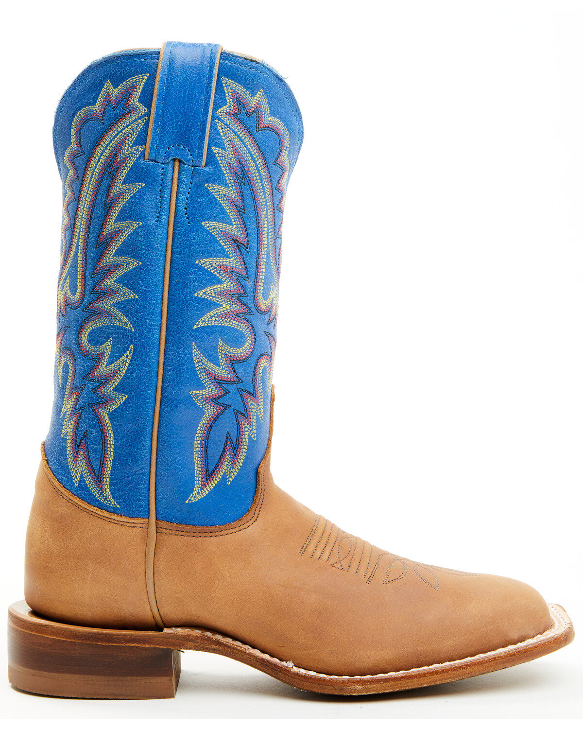 Image #2 - Justin Women's Peyton Western Boots - Broad Square Toe, Cognac, hi-res