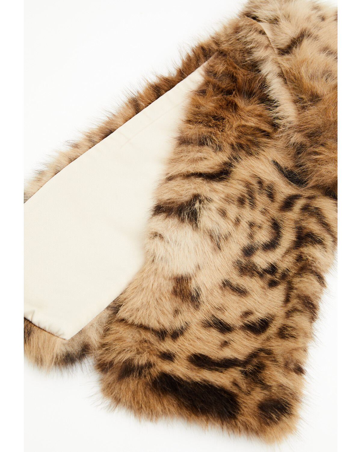 Image #2 - Shyanne Women's Leopard Print Faux Fur Scarf, Brown, hi-res
