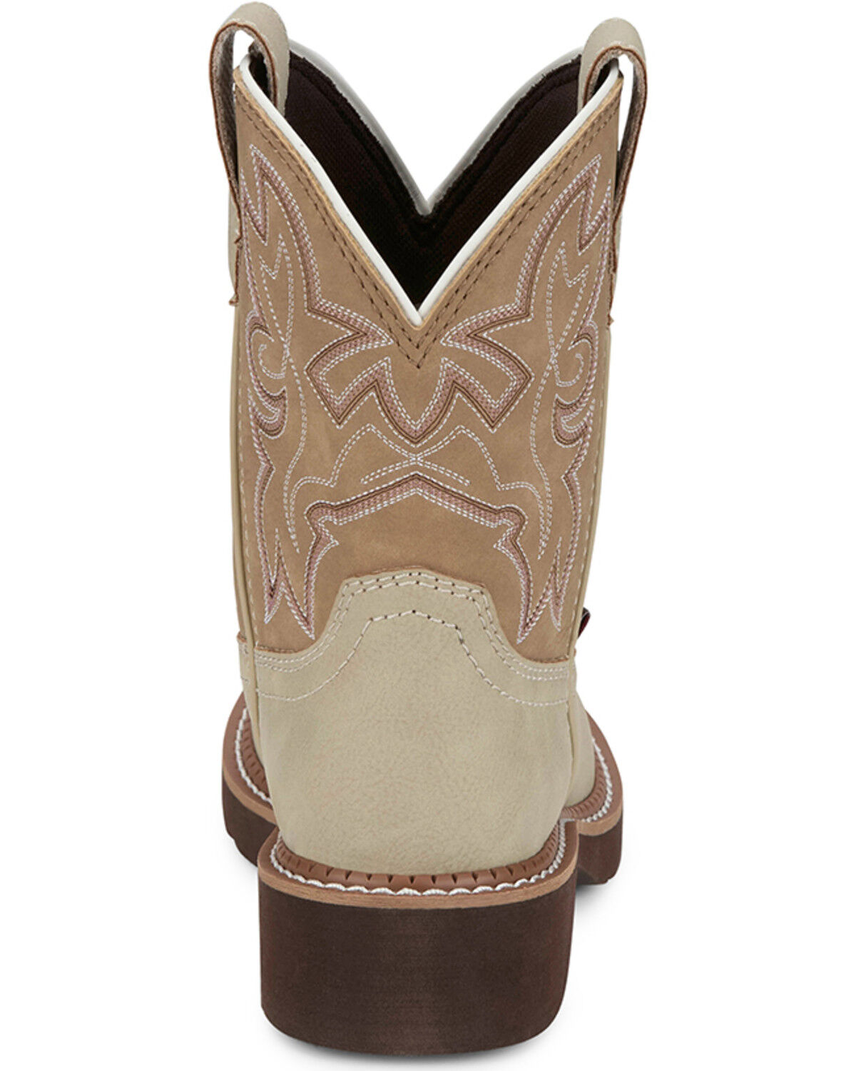 Image #5 - Justin Women's Gypsy Western Performance Boots - Round Toe, Cream, hi-res