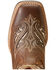 Image #4 - Ariat Girls' Round Up Bliss Western Boots - Broad Square Toe, Brown, hi-res