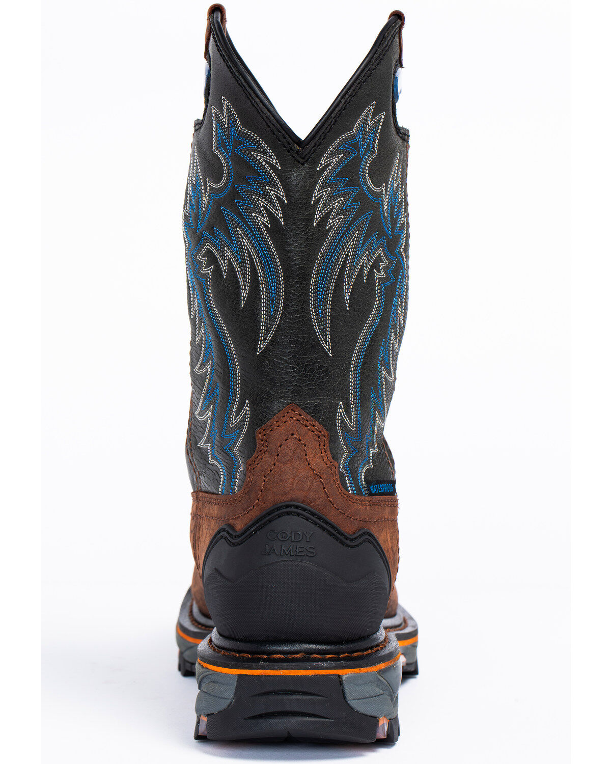 Image #5 - Cody James Men's 11" Decimator Waterproof Western Work Boots - Nano Composite Toe, Brown, hi-res