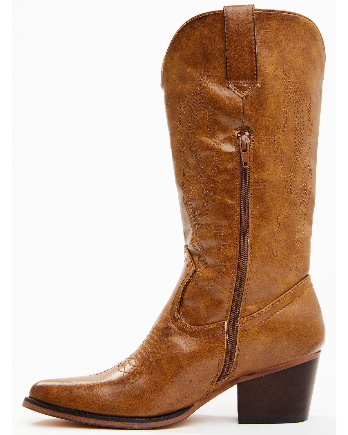 Image #3 - Roper Women's Nettie Western Boots - Round Toe, Tan, hi-res