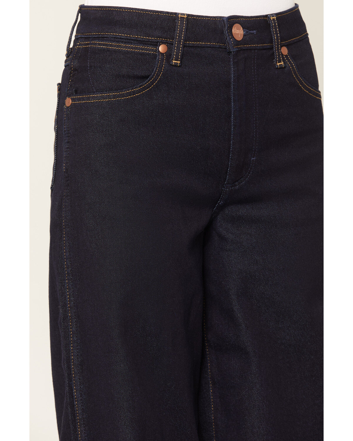 Image #2 - Wrangler Women's Canyon Dark Wash High Rise Wide Denim Jeans, Dark Wash, hi-res