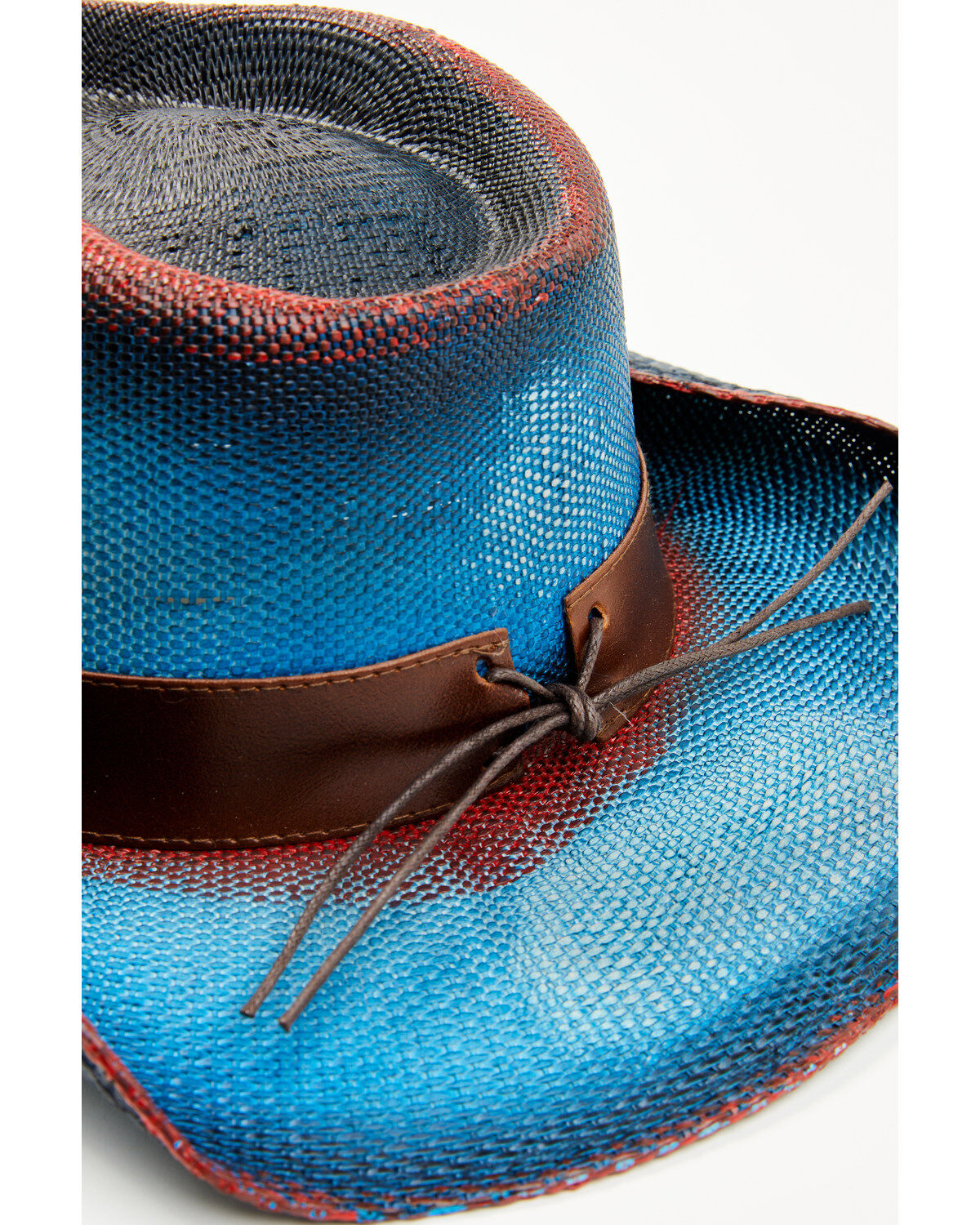 Image #4 - Shyanne Women's Rock Springs Straw Cowboy Hat, Red/white/blue, hi-res